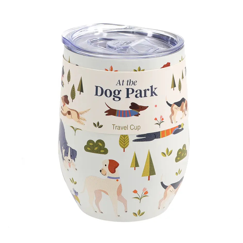 Travel Mug - Dog Park Themed - 350ml