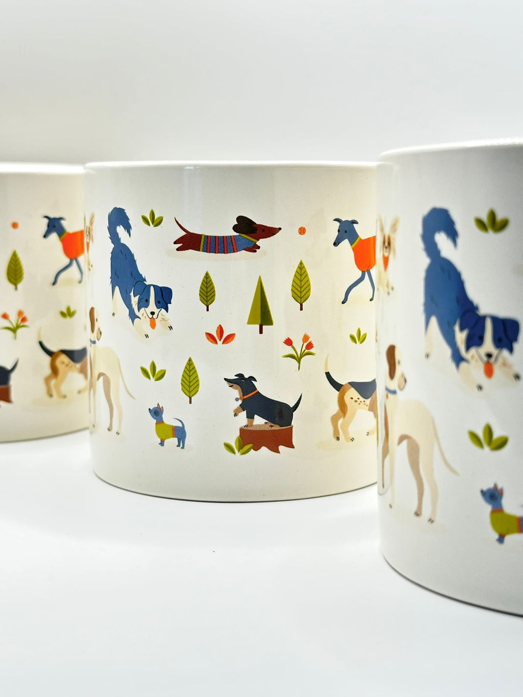 Ceramic Mug - Dog Park Themed - 350ml